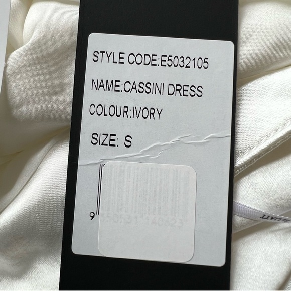 New! Elliatt Cassini one shoulder draped ruched dress what te nwt 13501 - Picture 12 of 14